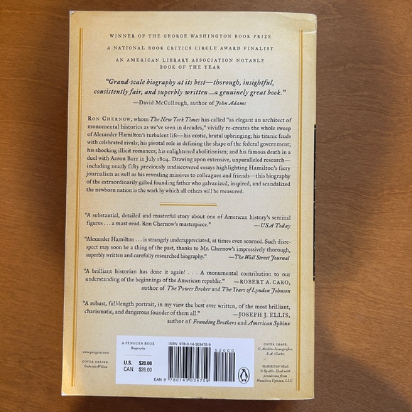 Alexander Hamilton by Ron Chernow - The Inspiration for the Hit Broadway Musical - Picture 2 of 8